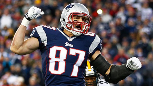 Patriots tight end Rob Gronkowski. (Photo by Jared Wickerham/Getty Images)