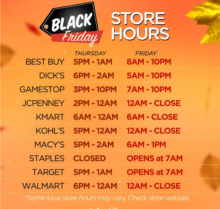 Thanksgiving And Black Friday Shopping Hours Cbs Sacramento