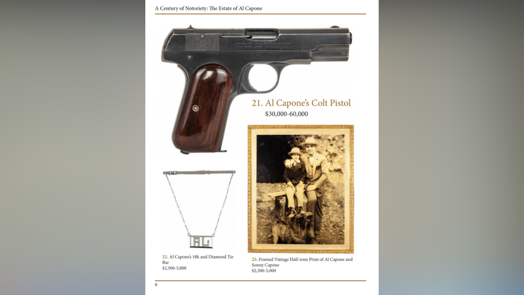 Items Belonging To Gangster Al Capone Being Auctioned Off In Sacramento
