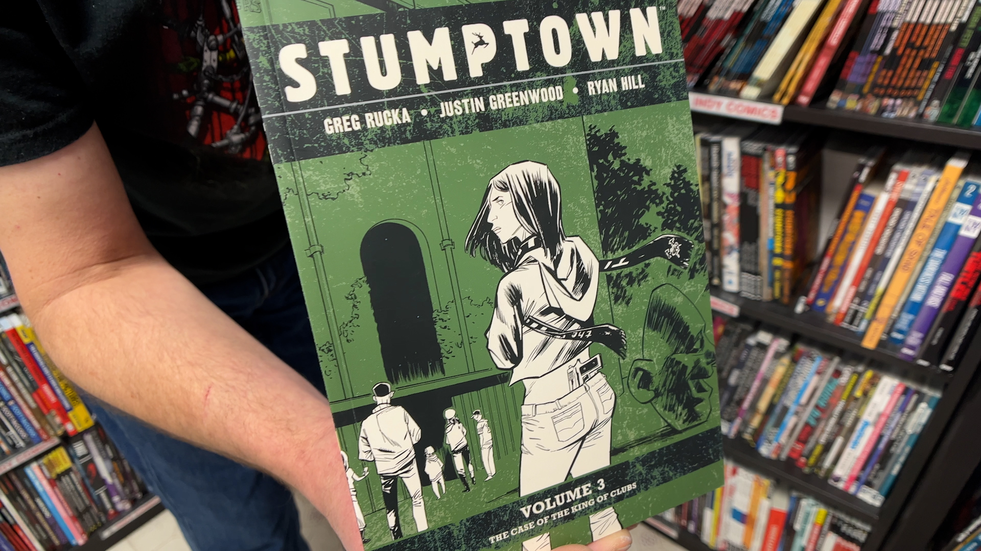Folsom comic artist Justin Greenwood illustrates the Stumptown graphic novel
